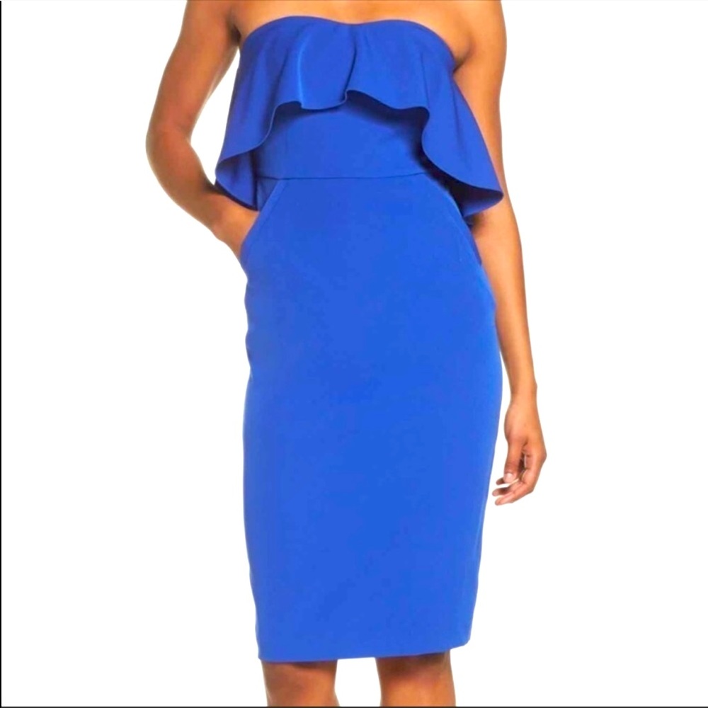 Chelsea28 Ruffle Strapless Dress 6